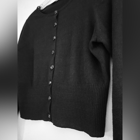 Jenni Kayne Finley Cardigan Black Linen Small - Picture 5 of 10